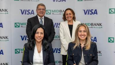 ميد بنك يوقع اتفاقية تعاون طويلة الأجل مع فيزا للتوسع في استخدام حلول المدفوعات الرقمية