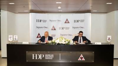 شركة التعمير والاسكان العقارية HDP تتعاقد مع شركة اتحاد المقاولين العالمية CCC لانشاء مشروع Square One Exclusive Residences – SQ1