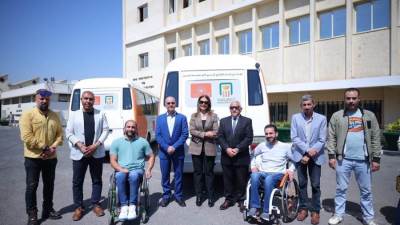 البنك الأهلي المصري يسلم مؤسسة الحسن لدمج القادرون بإختلاف أتوبيسات مجهزة لانتقالات الأشخاص ذوي الإعاقة بالتعاون مع الهيئة العربية للتصنيع