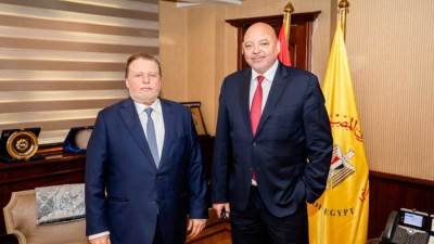 محافظ البنك المركزي المصري يلتقي رئيس التحالف الدولي للشمول المالي