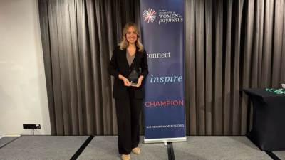 ملك البابا تفوز بجائزة Women in Payments Inspiration Award عن منطقة أوروبا والشرق الأوسط وأفريقيا