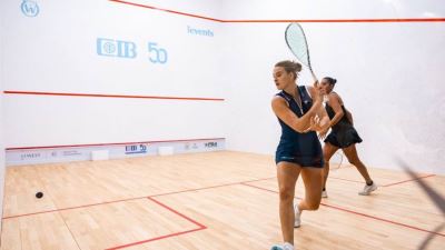 انتهاء منافسات دور الـ64 من بطولة CIB المفتوحة للإسكواش 2025 بتأهل 31 لاعبًا ولاعبة إلى دور الـ32