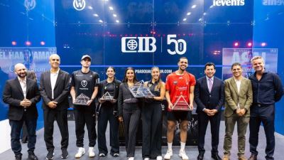 The CIB Egyptian Squash Open 2025 Concludes with an Exceptional Finale Crowning Mostafa Asal and Hania El Hammamy as champions
