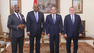 الرئيس السيسي يستقبل رئيس بنك التصدير والاستيراد الإفريقي بحضور محافظ المركزي