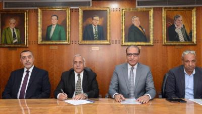 البنك الأهلي المصري ومؤسسة أخبار اليوم يوقعان عقد تأجير مخازن بمدينة السادس من أكتوبر