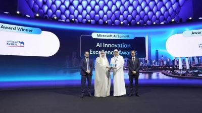 بنك الكويت الوطني يحصد جائزة التميز في الذكاء الاصطناعي خلال قمة مايكروسوفت