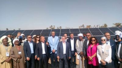 محافظ البنك المركزي ووزير الزراعة يتفقدان المشروعات التنموية والخدمية فى نصر النوبة