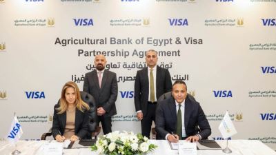 البنك الزراعي المصري يوقع اتفاقية تعاون مع شركة فيزا العالمية لتعزيز التحول الرقمي