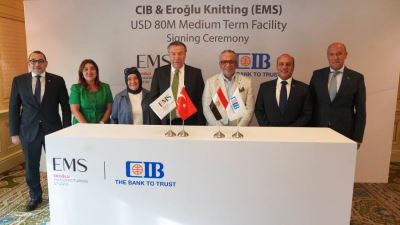 البنك التجاري الدولي – مصر CIB يموّل مشروع(EMS)  Eroglu Knitting بقيمة 80 مليون دولار لدعم توسعات المجموعة في مصر